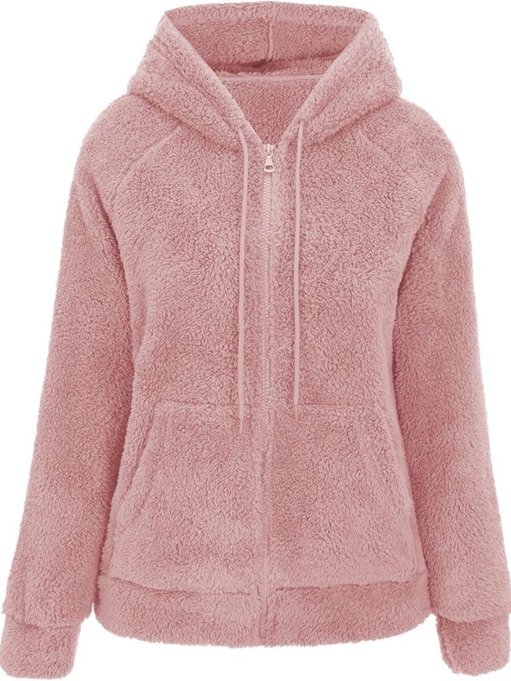 Cozy Hooded Sherpa Faux Fur Jacket for Women | Soft Fleece Hoodie Outerwear